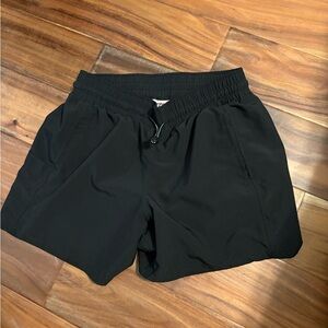 Avalanche Black Athletic Shorts for Women